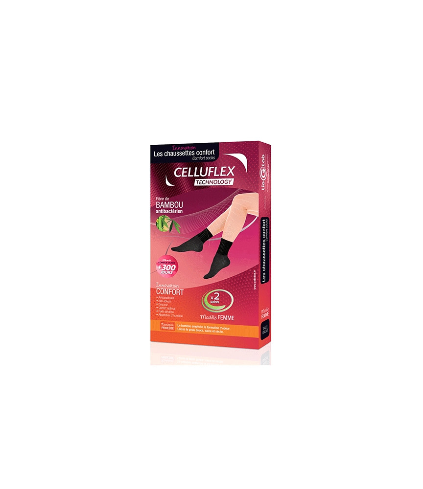 Chaussettes Confort Celluflex Technology Femme boite de 2 paires Chaussettes Confort Celluflex Technology Femme boite de 2 paires