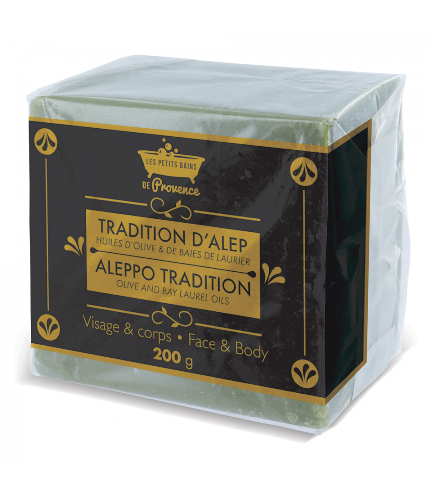 Savon d'Alep 200g Les Petits Bains de Provence Savon d'Alep 200g Les Petits Bains de Provence