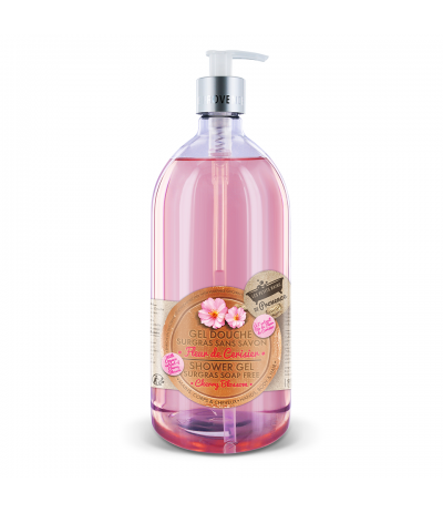 Gel douche Fleur de Cerisier 1L Les Petits Bains de Provence