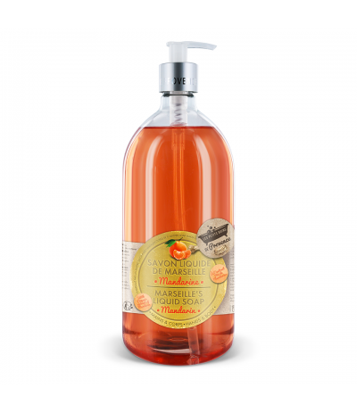 Savon liquide Mandarine 1L Les Petits Bains de Provence Savon liquide Mandarine 1L Les Petits Bains de Provence