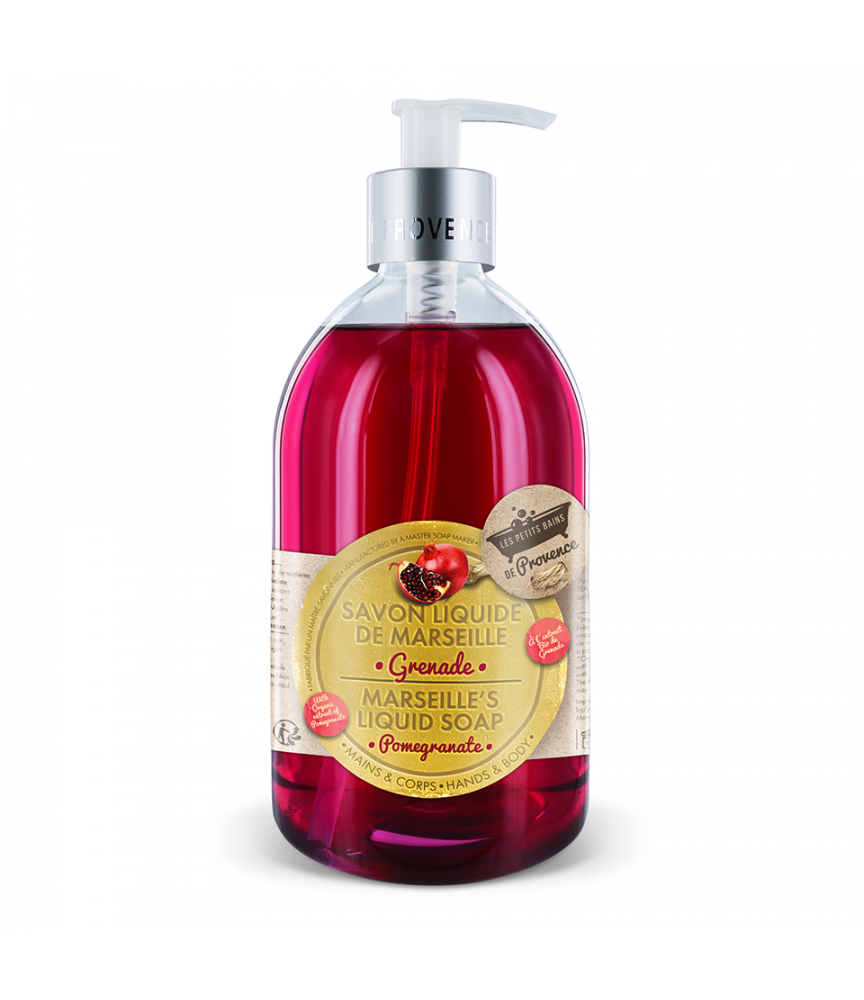 Savon liquide Grenade 500 ml Les Petits Bains de Provence Savon liquide Grenade 500 ml Les Petits Bains de Provence