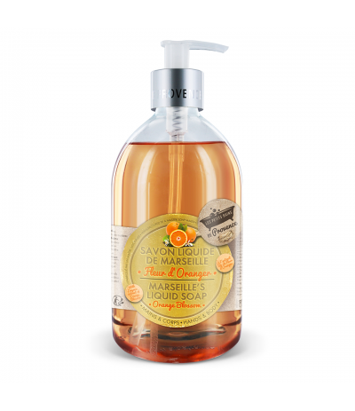 Savon liquide Fleur d'oranger 500 ml Les Petits Bains de Provence