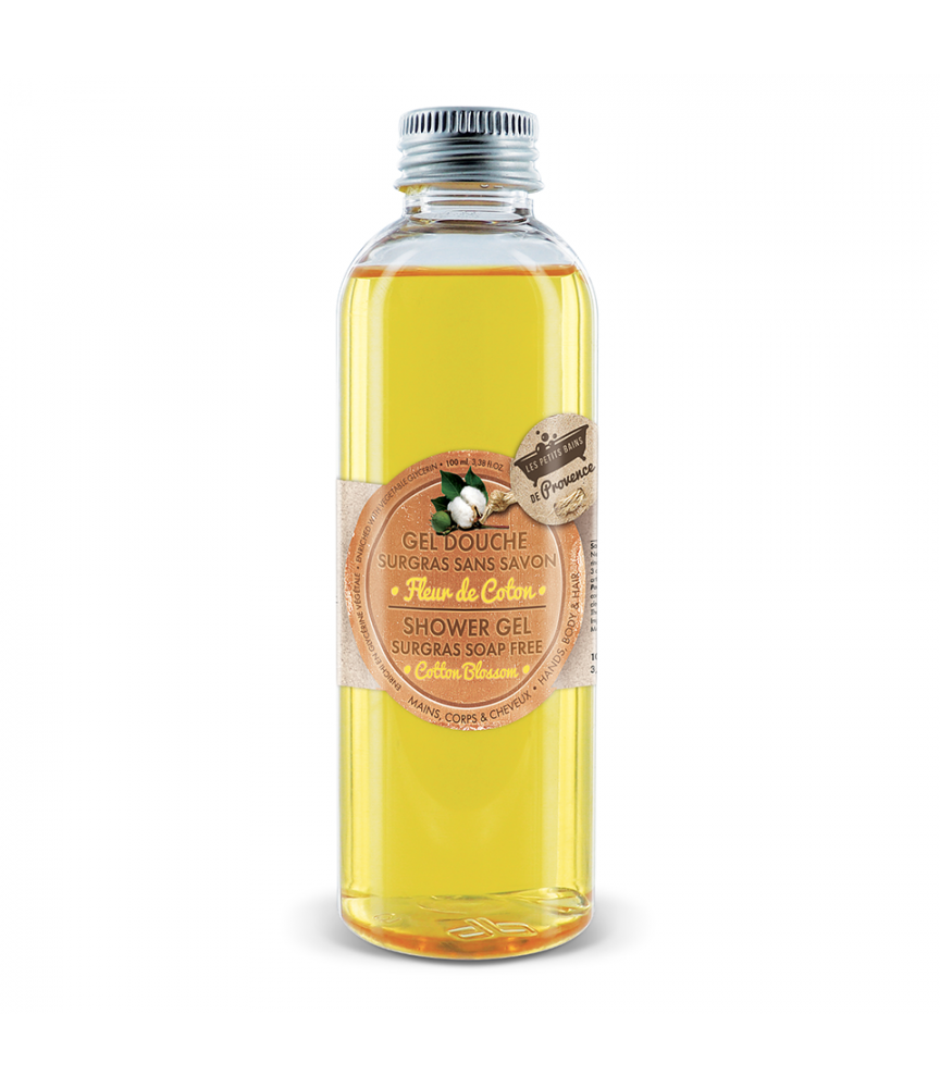 Gel douche Fleur de Coton 100 ml Les Petits Bains de Provence Gel douche Fleur de Coton 100 ml Les Petits Bains de Provence