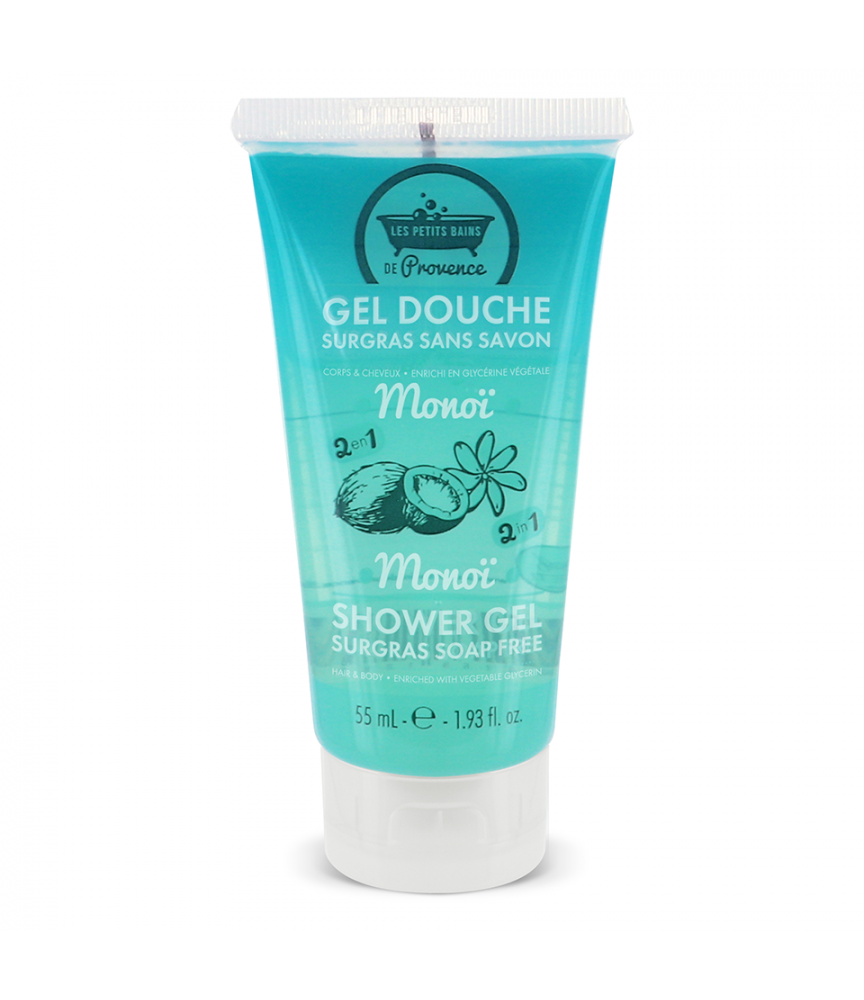 Gel douche Monoï 55 ml Les Petits Bains de Provence