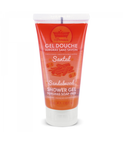 Gel douche Santal 55 ml Les Petits Bains de Provence