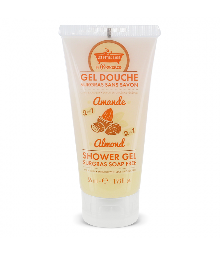 Gel douche Amande 55 ml Les Petits Bains de Provence