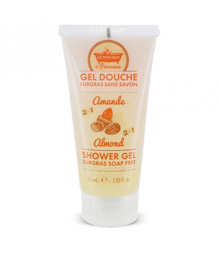 Gel douche Amande 55 ml Les Petits Bains de Provence