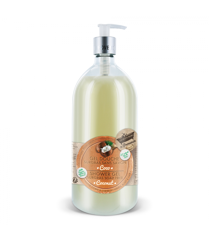 Gel douche Coco 1L Les Petits Bains de Provence