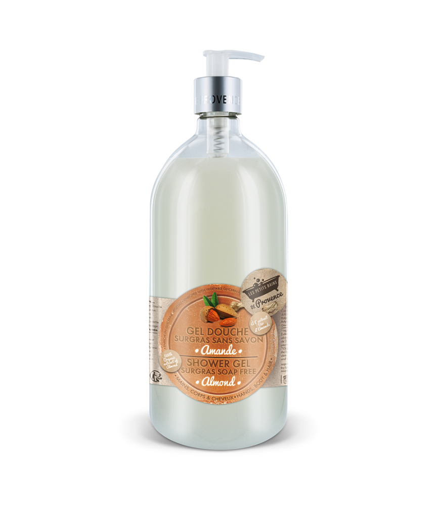 Gel douche Amande 1L Les Petits Bains de Provence