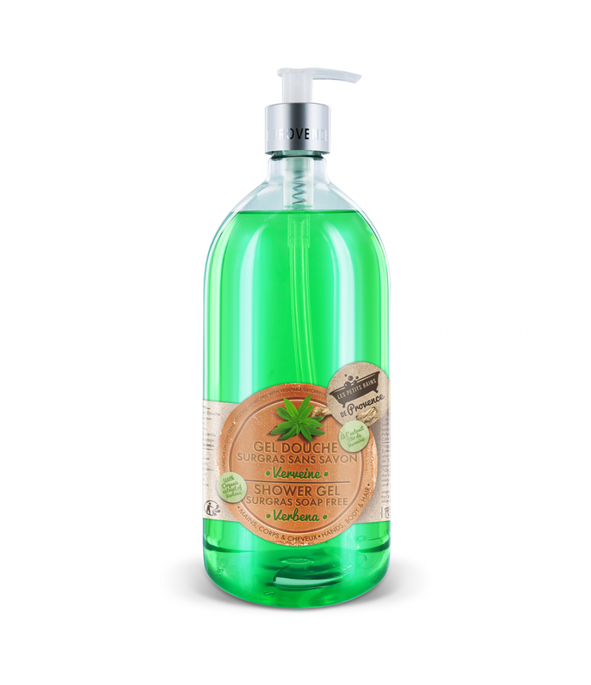 Gel douche Verveine 1L Les Petits Bains de Provence Gel douche Verveine 1L Les Petits Bains de Provence