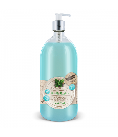 Shampooing Menthe Fraîche 1L Les Petits Bains de Provence