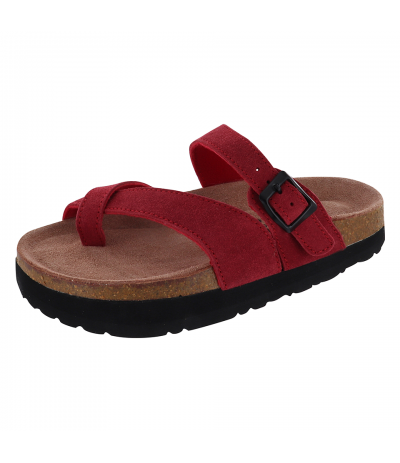 Sandale Silhouette Confort Mistral Rouge