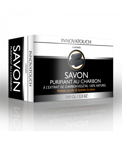 Savon purifiant au Charbon Innovatouch Cosmetic