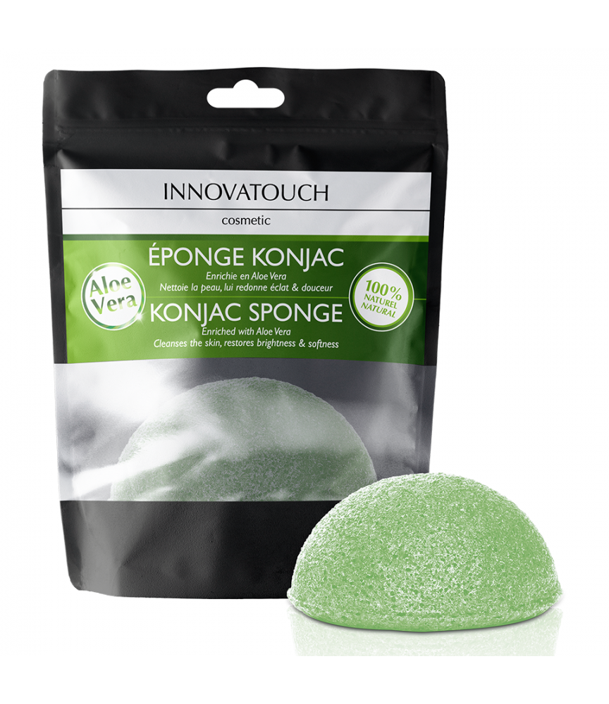 Eponge Konjac enrichie en Aloé Vera Innovatouch Cosmetic