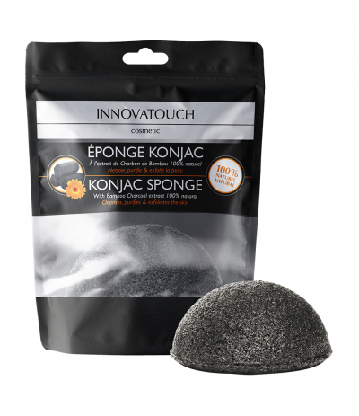 Eponge Konjac à l'extrait de Charbon de Bambou Innovatouch Cosmetic