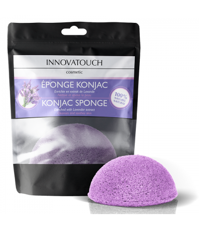 Eponge Konjac enrichie en extrait de Lavande Innovatouch Cosmetic