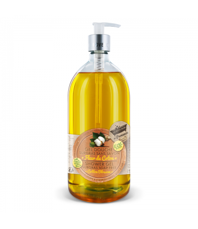 Gel douche 1L Fleur de coton Les Petits Bains de Provence