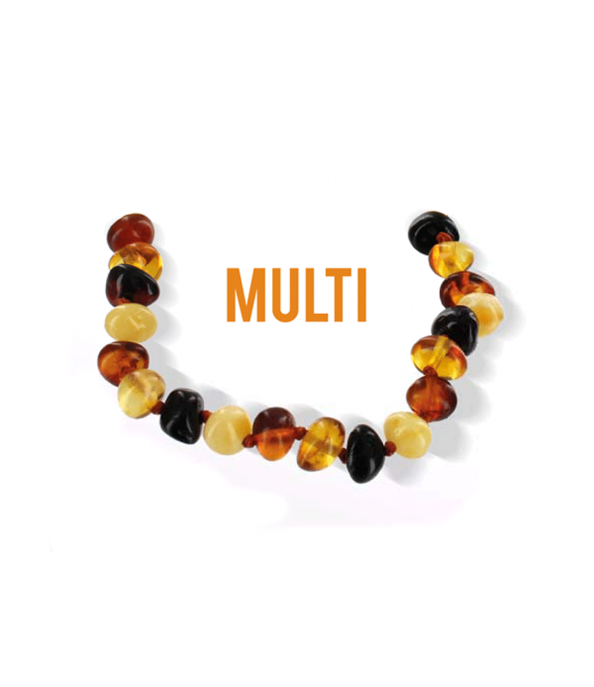 Véritable bracelet d'ambre - Multi