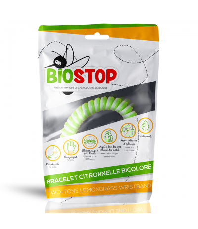 Bracelet citronnelle bicolore Biostop