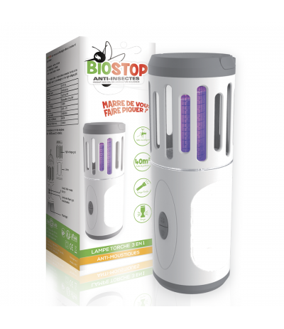 Lampe torche 3 en 1 anti-moustiques avec Haut-Parleur DYT-Y8 Biostop
