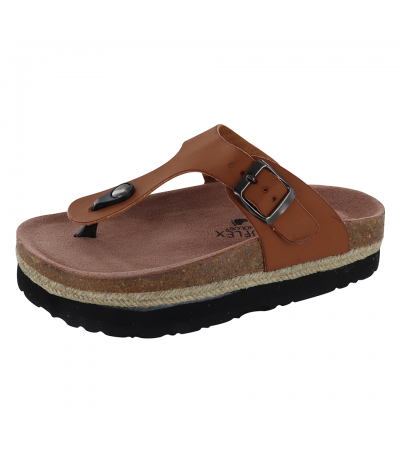 Tong Silhouette Confort Eole Corde Marron Celluflex