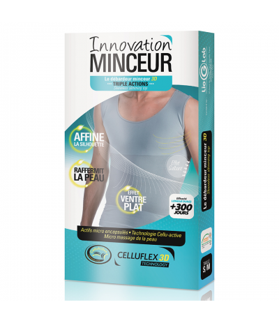 Débardeur Homme Minceur 3D Triple Actions Celluflex Technology