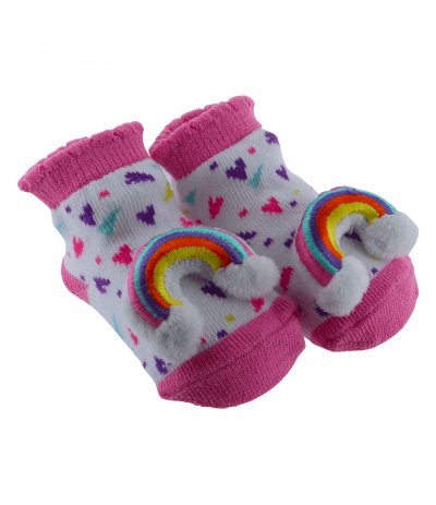 Chaussettes Bébé 0-9 mois Licorne Arc en Ciel BabyOops