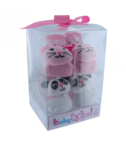 Chaussettes Bébé 0-9 mois Chat Panda BabyOops