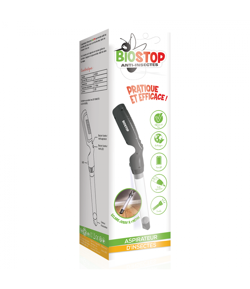 Aspirateur d'insectes Biostop Aspirateur d'insectes Biostop