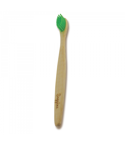 Brosse à dents Bambou Verte Sagyène