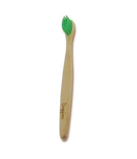 Brosse à dents Bambou Verte Sagyène