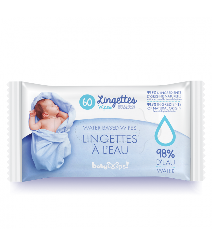 Lingettes à l'eau pour bébé