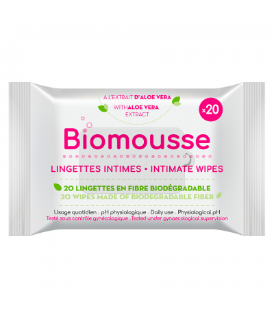 Lingettes intimes x20 Biomousse