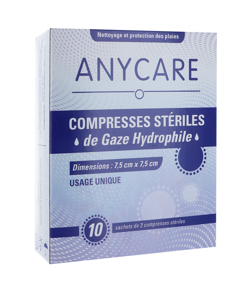 Compresse De Gaze 7.5 x 7.5 cm Stérile sachet de 1