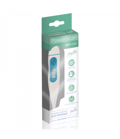 Thermomètre électronique flexible Powerscan Ageti - Vert