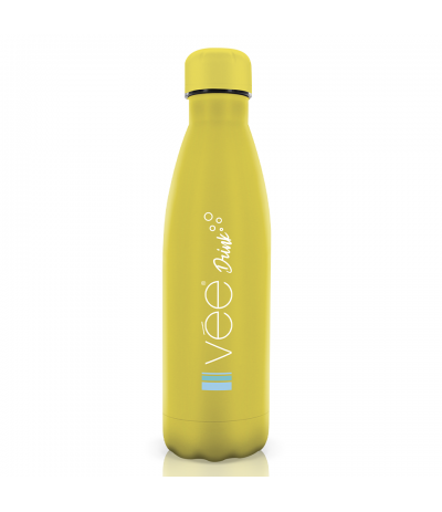 Bouteille Isotherme Jaune Vée Drink 500ml - couleur jaune - gourde écologique - bouteille isotherme