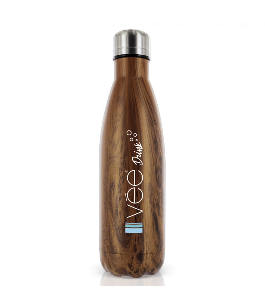 Bouteille Isotherme Bois Vée Drink 500ml - Style bois - gourde écologique