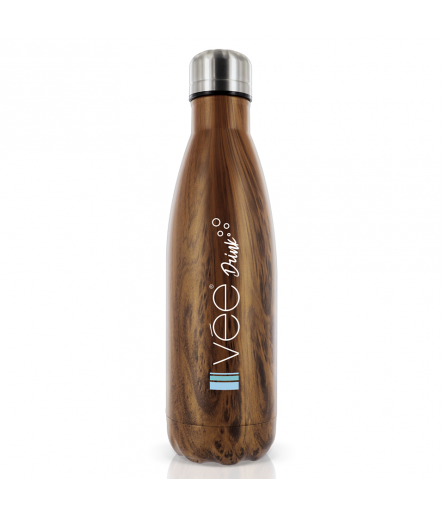 Bouteille Isotherme Bois Vée Drink 500ml - Style bois - gourde écologique