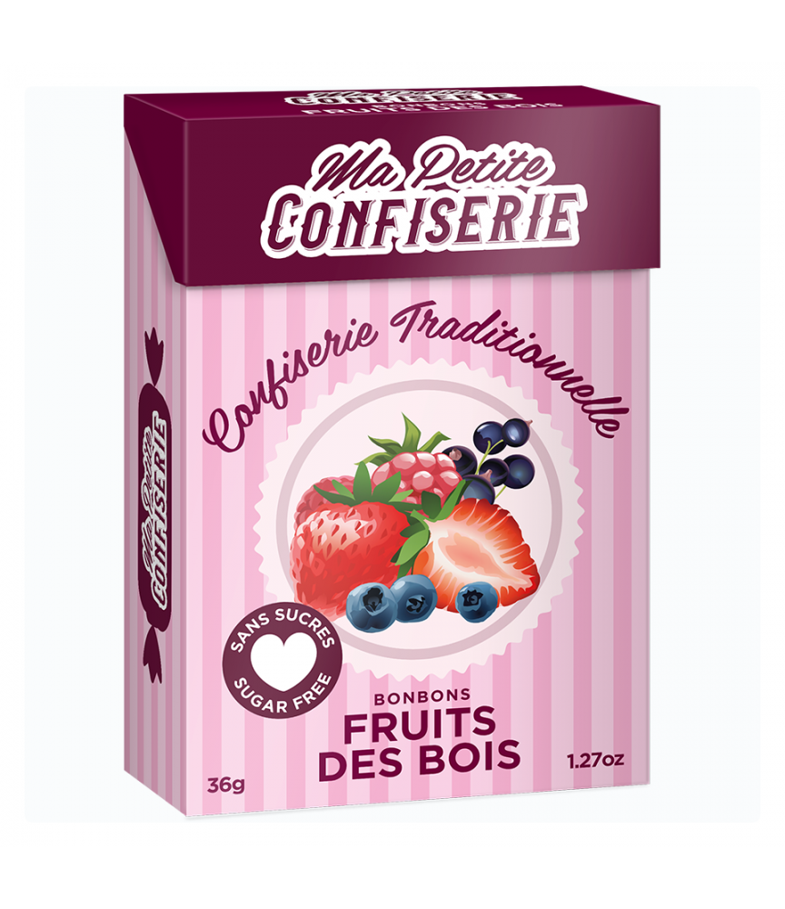 Bonbons Sans Sucres Fruit Gomme 100g