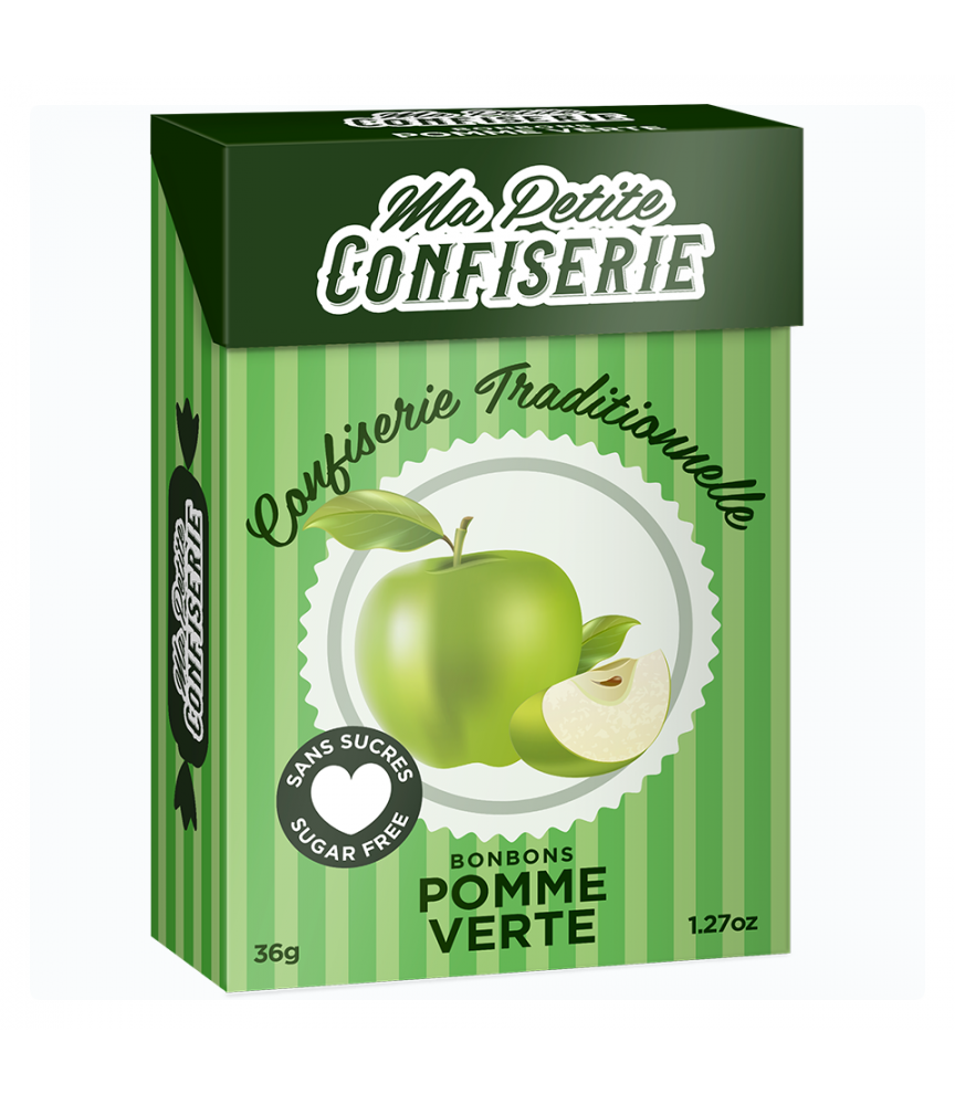 Pomme verte boite 36,5 g - Ma petite confiserie