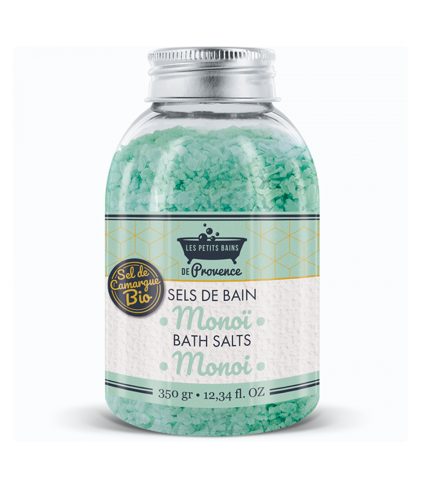 Sel de bain Monoi 350 G - Les Petits Bains de Provence - Sel de Bain parapharmacie