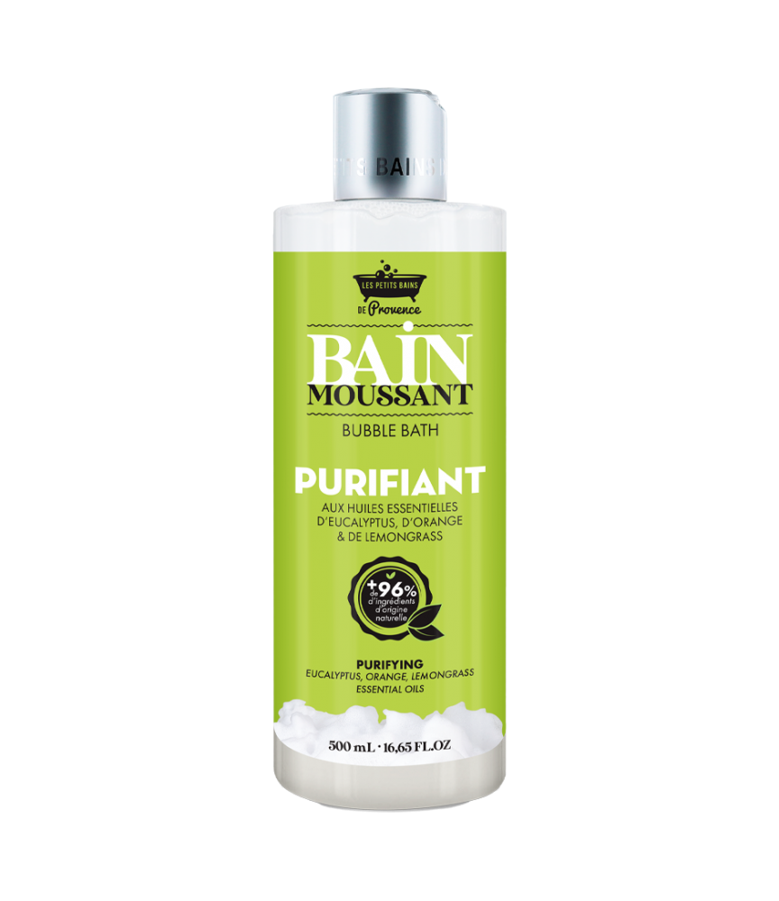 Image Bain moussant Purifiant 500ml Les Petits Bains de Provence - La malle au trésor