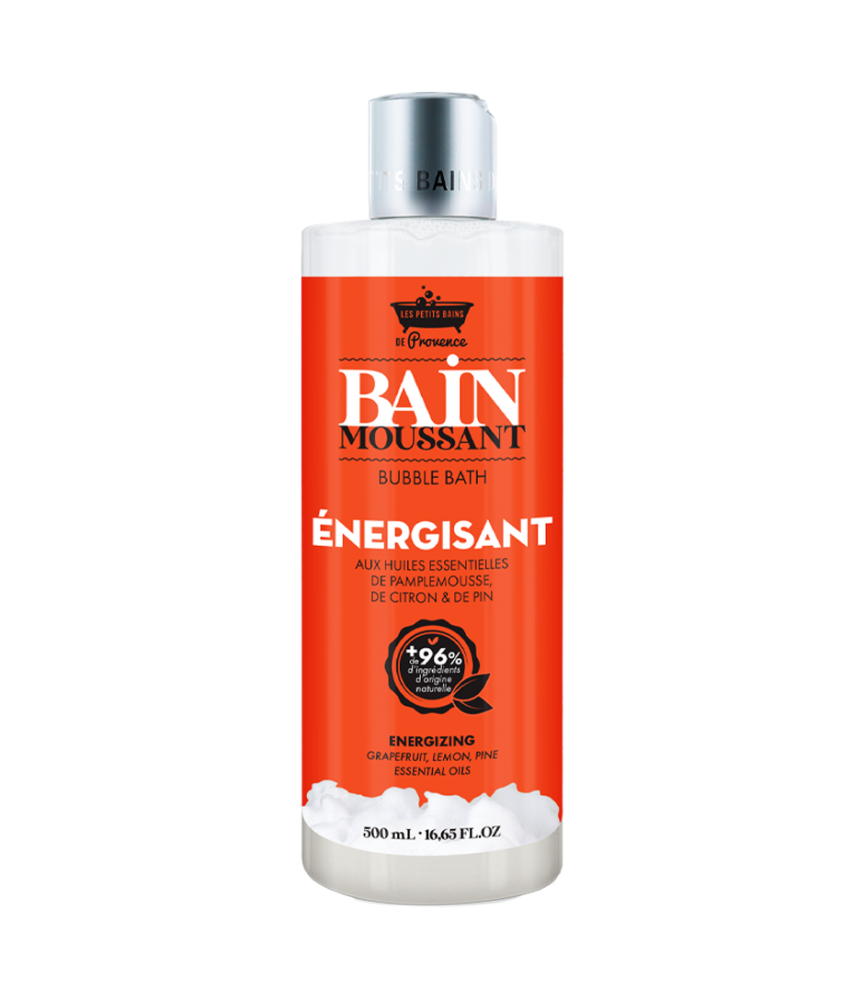 Image Bain moussant Energisant 500ml Les Petits Bains de Provence - La malle au trésor