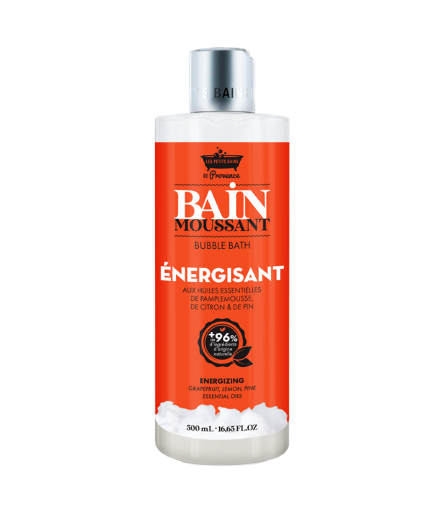 Image Bain moussant Energisant 500ml Les Petits Bains de Provence - La malle au trésor