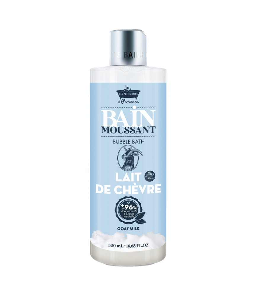 Image Bain moussant Lait de Chèvre 500ml Les Petits Bains de Provence - La malle au trésor