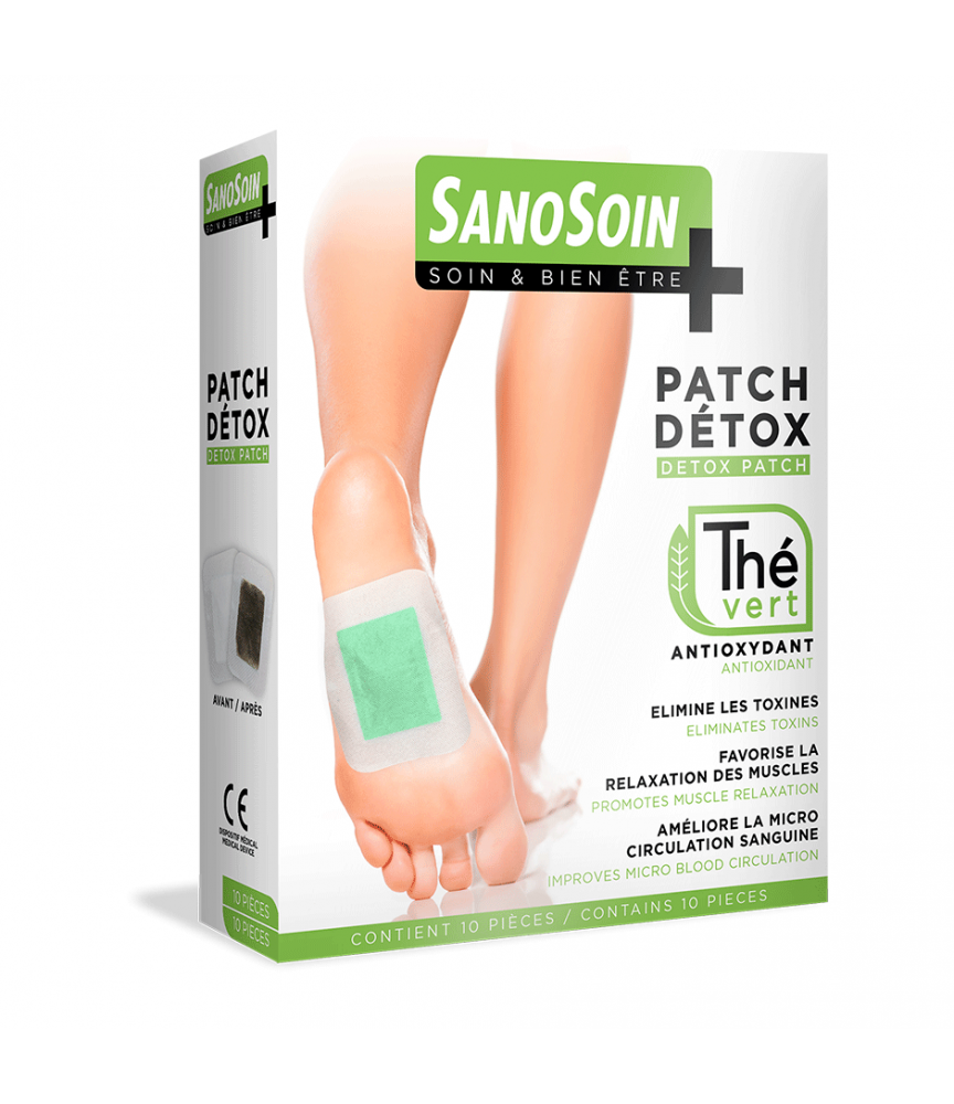 Patchs Détox Thé Vert - SanoSoin - patch antioxydant