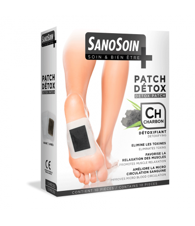Patch Détox Charbon - SanoSoin - patch détoxifiant