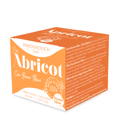 Emballage de la crème visage abricot Innovatouch cosmetic !