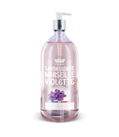 Savon liquide 1L Violette Les Petits Bains de Provence
