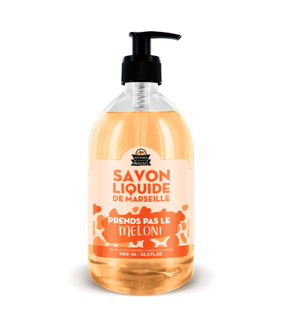 Savon Liquide 500ml Prends pas le MELON série limitée Savon Liquide 500ml Prends pas le MELON série limitée